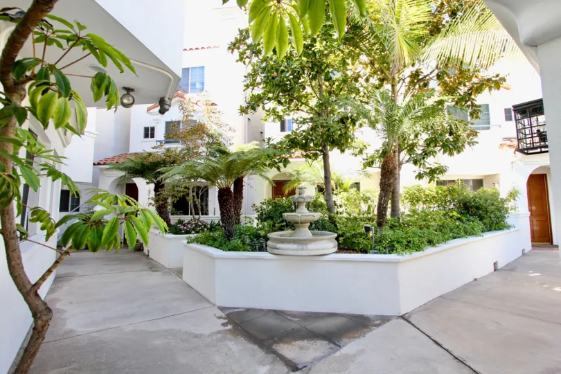 The landscaping around Westdale Village in Mar Vista, California