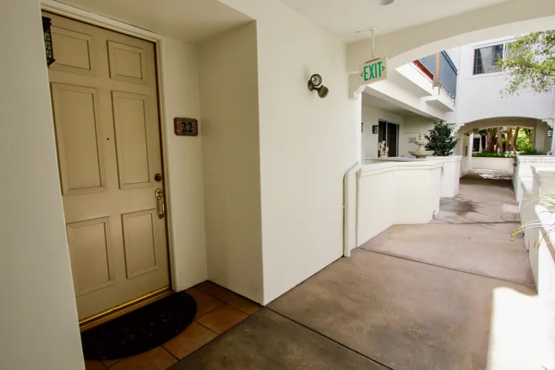 The unit entrance at Westdale Village