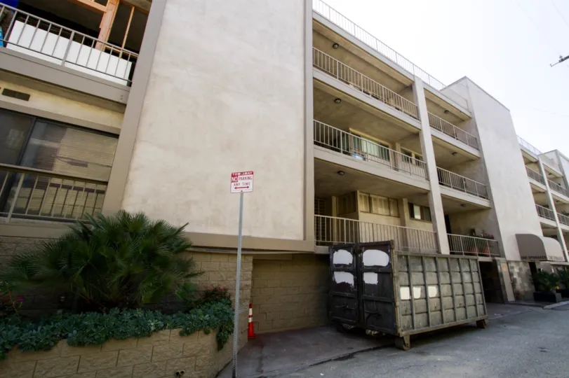 The balconies seen at 1 Spinnaker in Marina Del Rey