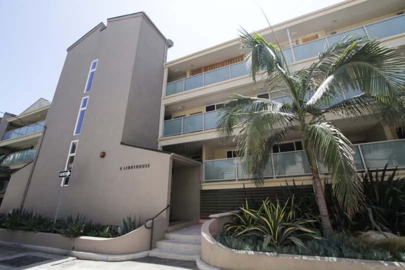 The entrance into 4 Lighthouse in Marina Del Rey