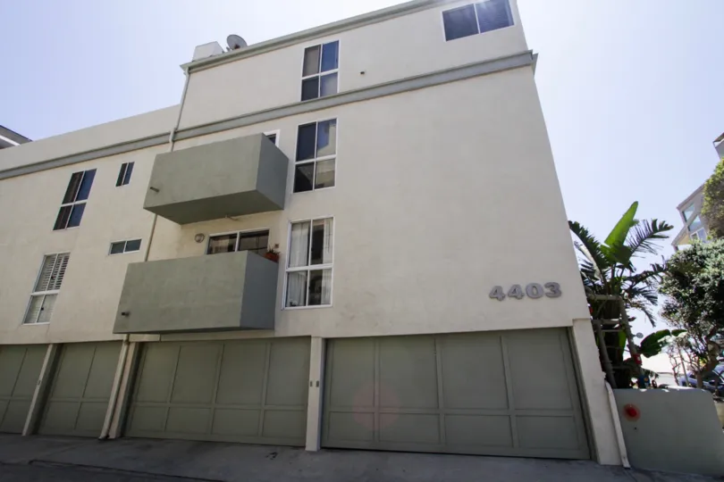 The numbers on the building at 4403 Ocean Front Walk