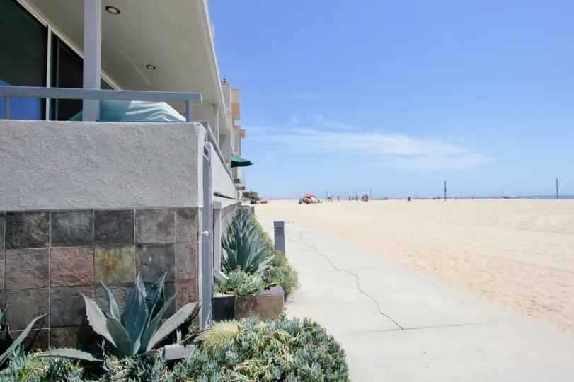 A View of the Beach from 6 Fleet on a Sunny Day in Marina Del Rey