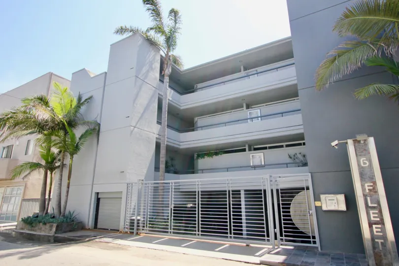 A gorgeous clear and sunny day at the 6 Fleet gated condominium community