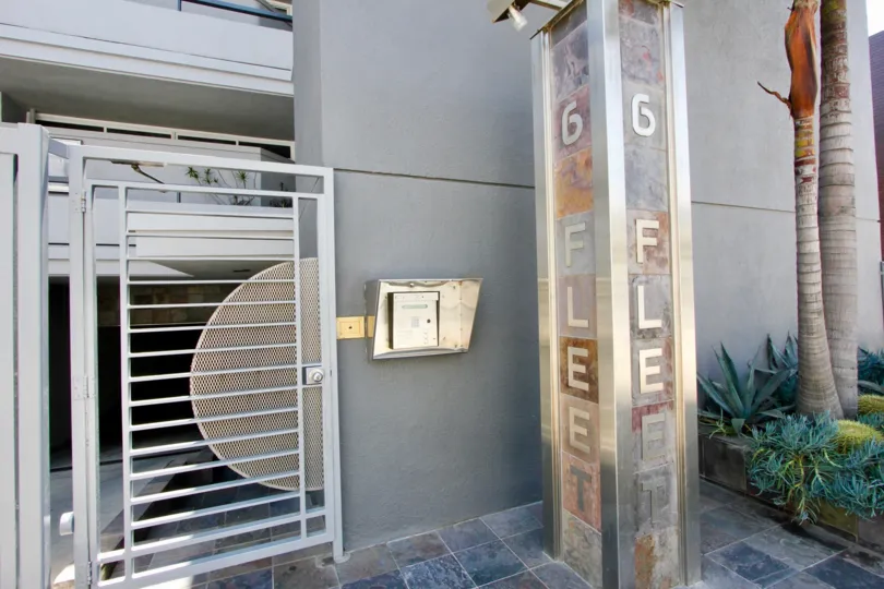 Modern security system of 6 Fleet, Marina Del Rey, California