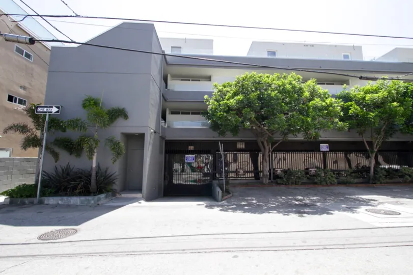 The front of the 6 Voyage building in Marina Del Rey