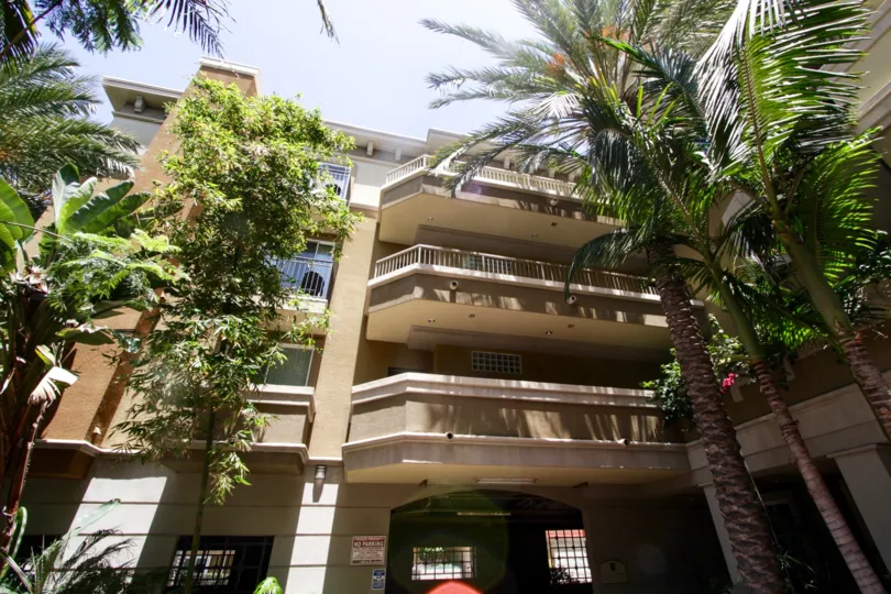 The balconies on the Del Rey Terrace