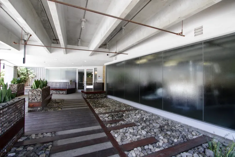 The walkway into Element