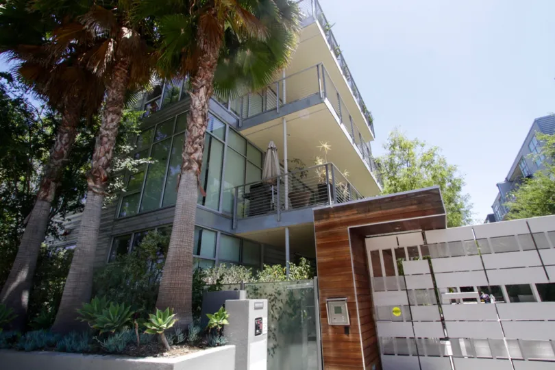 The balconies at the Gallery Lofts MDR in Marina Del Rey