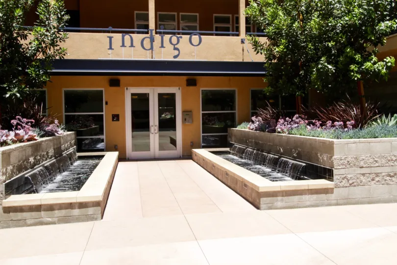 The entrance into the Indigo in Marina Del Rey