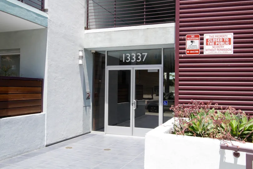 The entrance into the Innove in Marina Del Rey