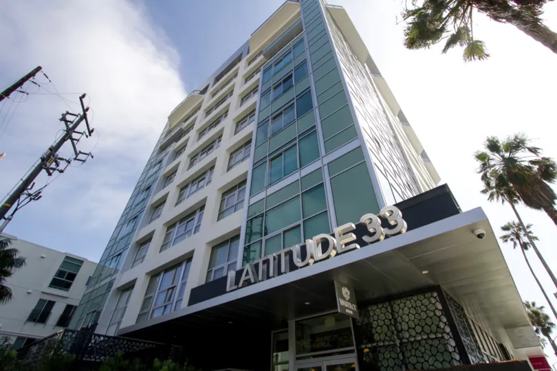 The Latitude 33 Beach Collection building in Marina Del Rey