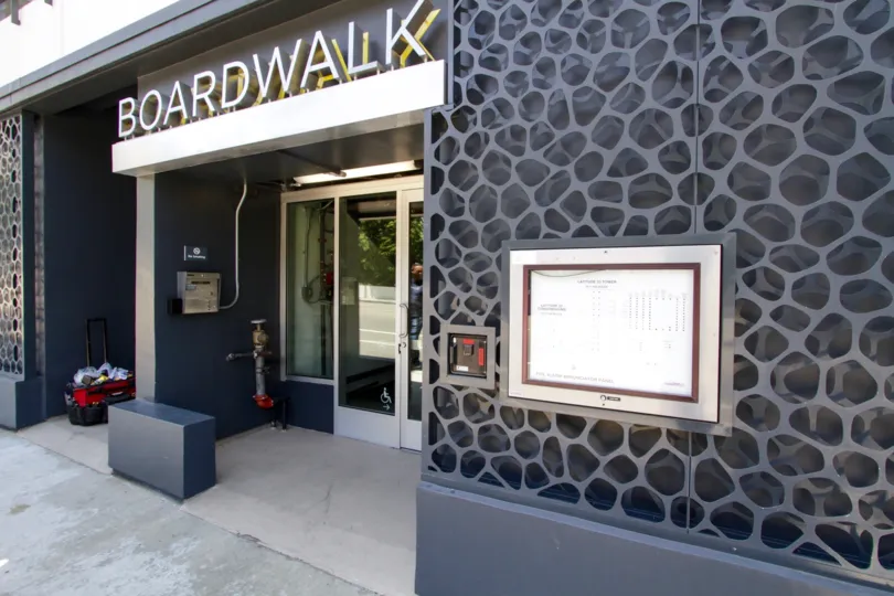 The entrance into Latitude 33 Boardwalk Collection