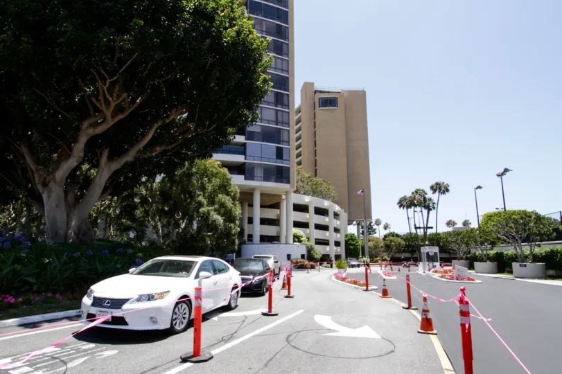 The parking at Marina City Club