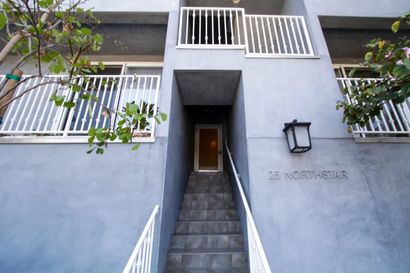 The entrance into the Pacific Northstar located in Marina Del Rey