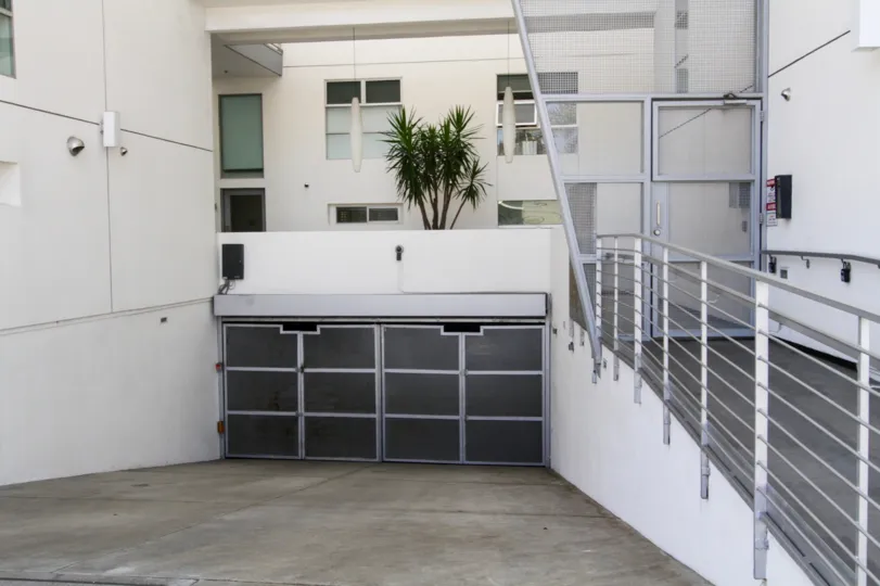 The parking at Lofts On Beach Avenue in Marina Del Rey