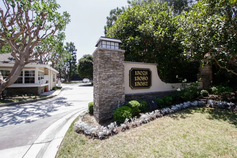 The driveway going into Villa Marina East IV