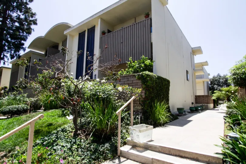 The stairs leading up to the Villa Rapallo in Marina Del Rey