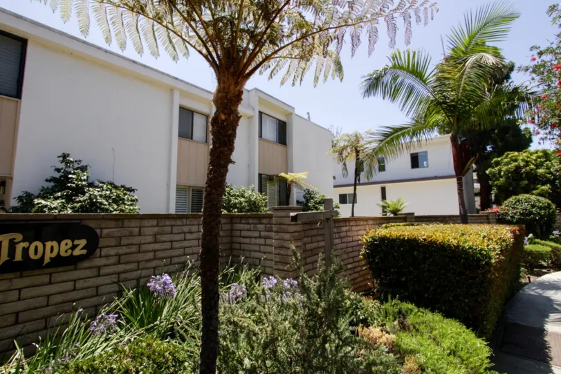 The landscaping around the Villa San Tropez property