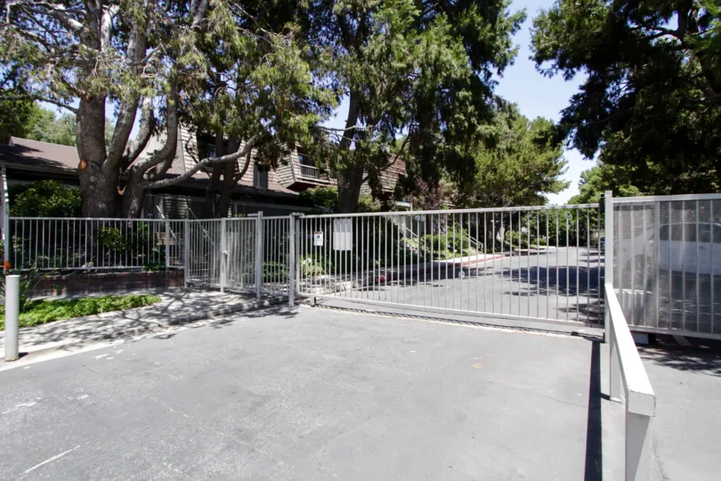 The gate into Villa Velletri in Marina Del Rey