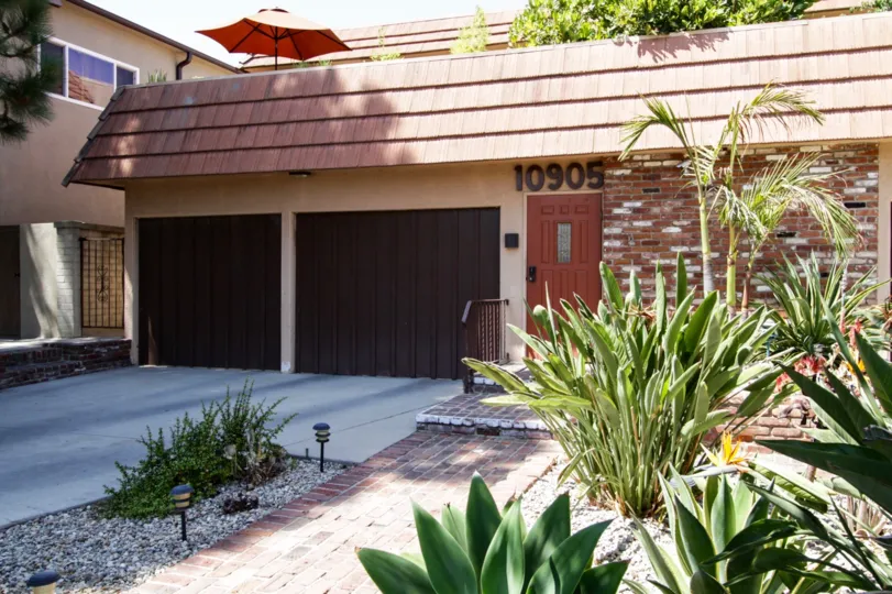 The numbers on the building at 10905 Peach Grove St in North Hollywood