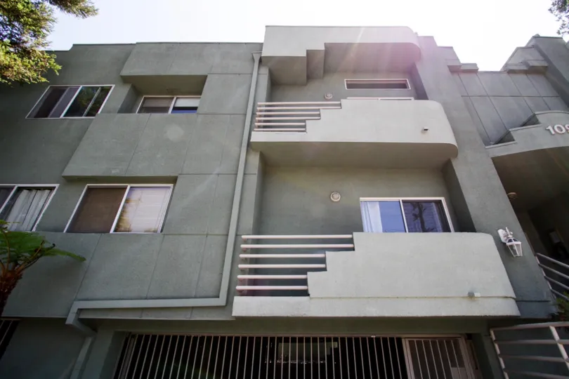 The balconies at 10926 Moorpark St in North Hollywood