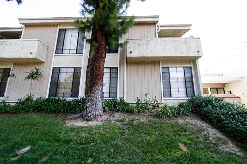 The balcony at 11834 Gilmore St