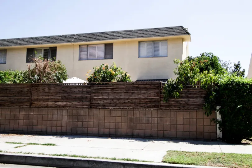 The fence surrounding 4881 Cleon Ave for privacy