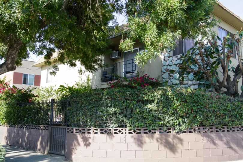 The landscaping seen around 6902 Hinds Ave