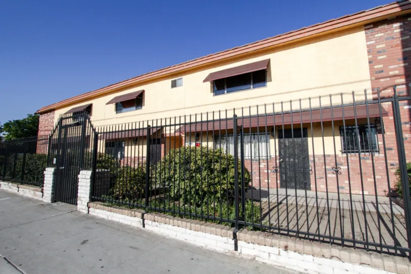 The fence around 7904 Laurel Canyon Blvd in North Hollywood