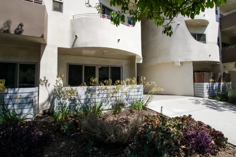 The landscaping at Bakman Court in North Hollywood