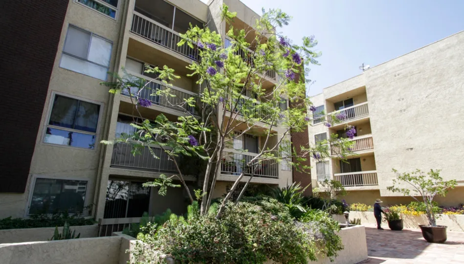 The balconies at Bakman Towers