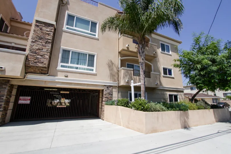 The balconies seen at the Bellaire Townhouses in North Hollywood