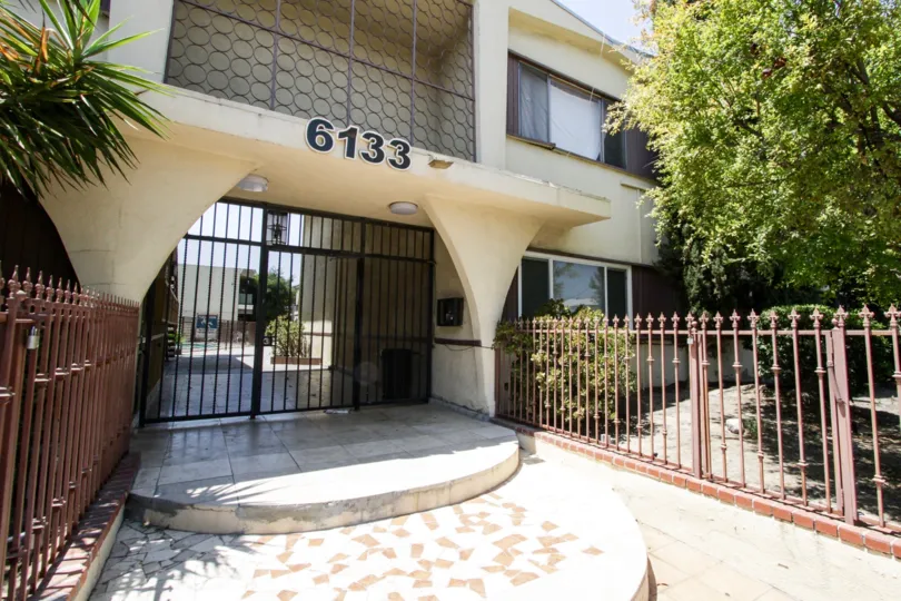 The entrance into Galaxy Whitsett in North Hollywood