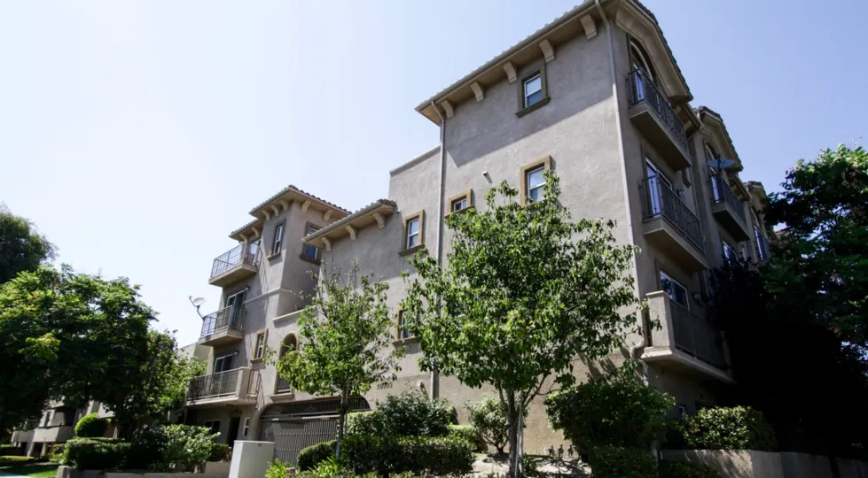 The landscaping around Hesby Villas in North Hollywood