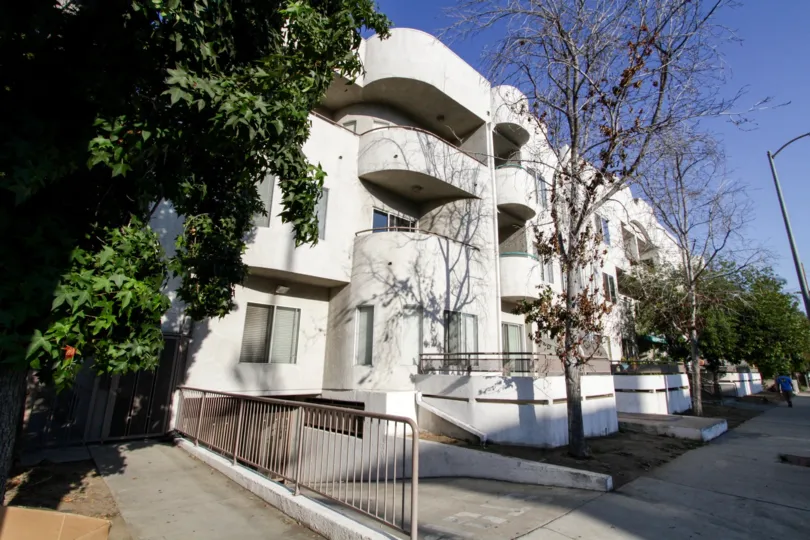 The parking for Laurel Luxury Condominiums in North Hollywood