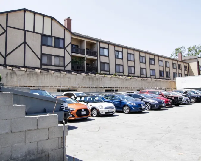 The parking for Le Studio