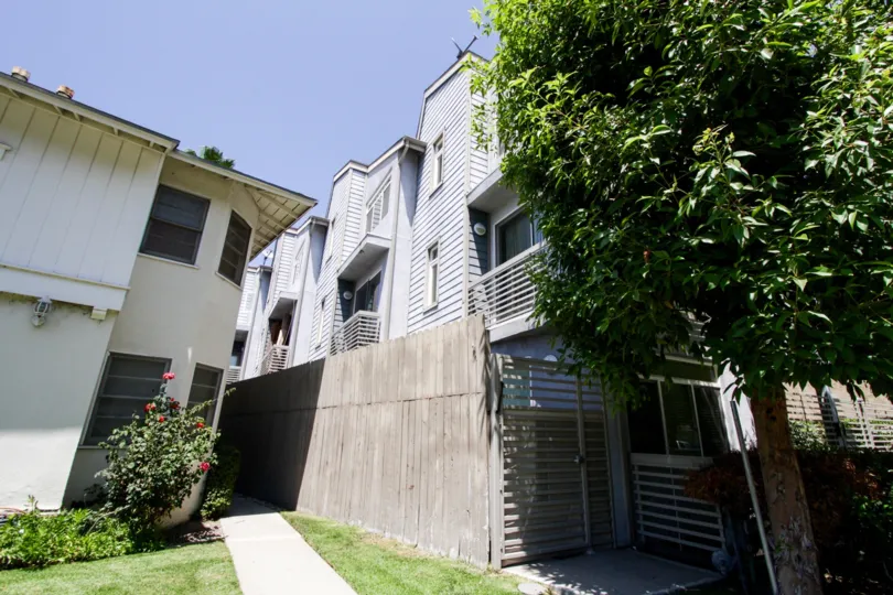 The balconies seen at Lofts at Toluca Lake