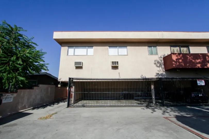 The lot for parking at the Morella Condominiums