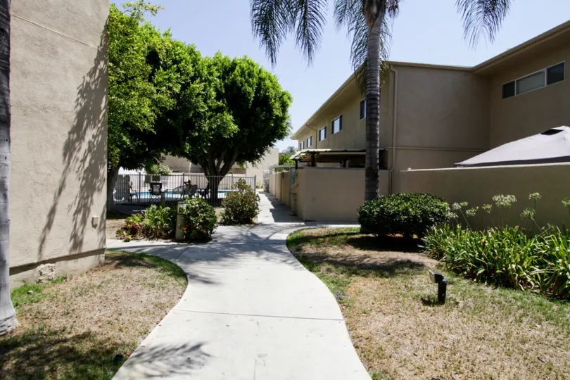 The sidewalk through the North Hollywood Terrace