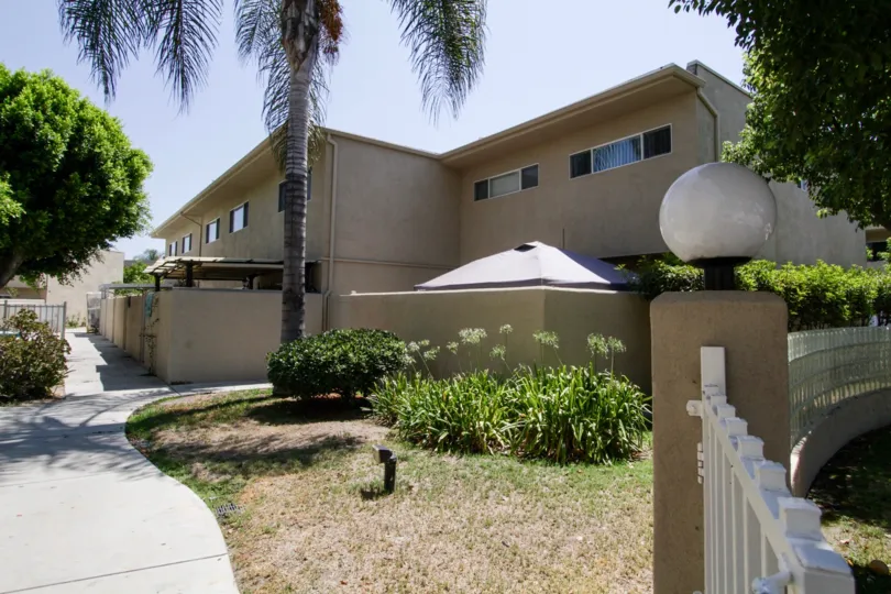 The landscaping around the North Hollywood Terrace in North Hollywood