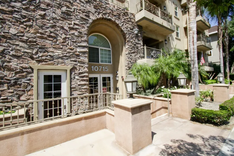 The entryway seen at Park Toluca in North Hollywood