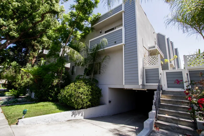 The parking for those who live at Peach Grove in North Hollywood