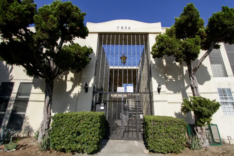 The entrance into The Laurels