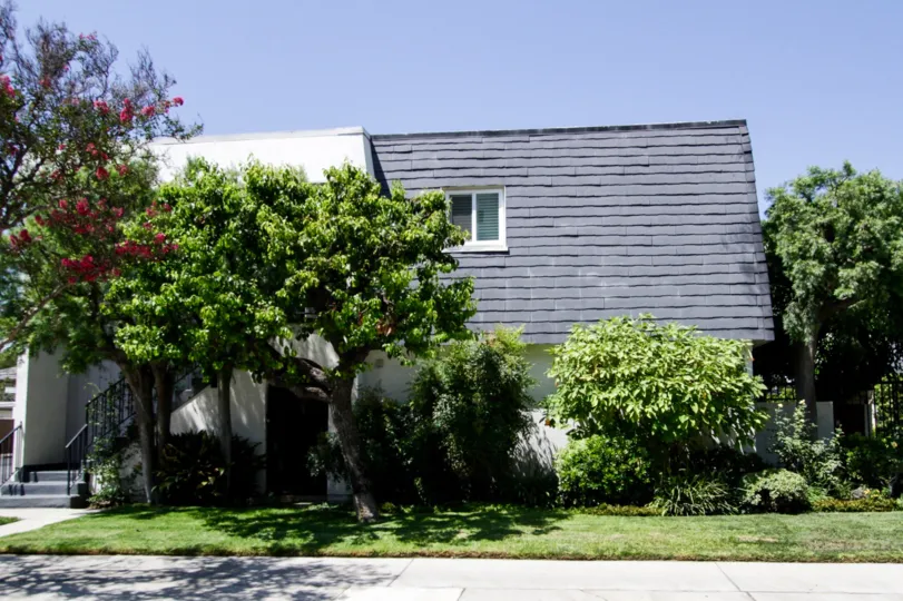 The landscaping around Toluca Continental Townhomes in North Hollywood