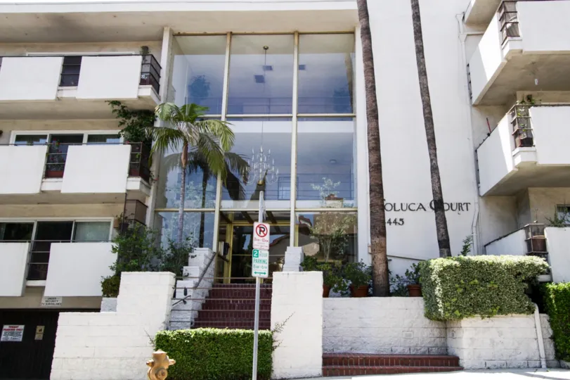 The entrance into Toluca Court at North Hollywood