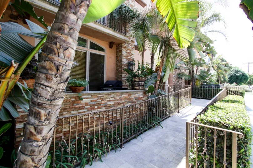 The sidewalk around Toluca Lake Villas