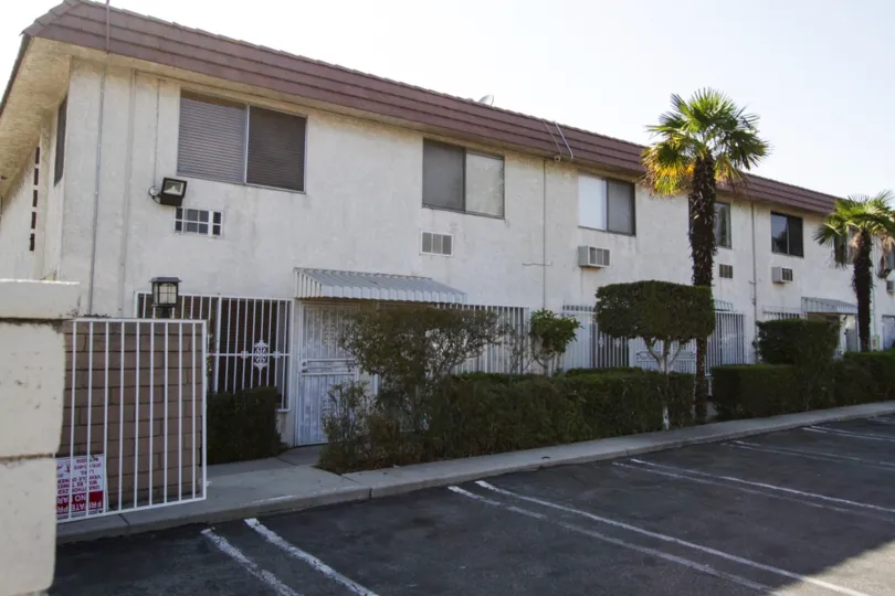 The parking spaces for Villa Casitas residents