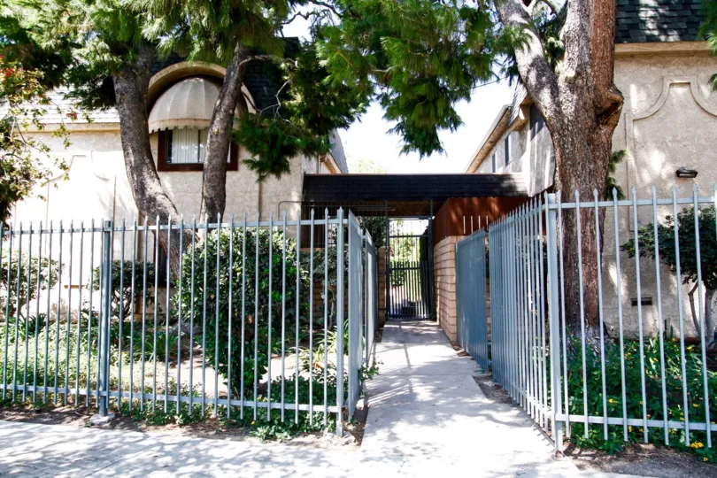 The entryway into Balboa Village in Northridge CA