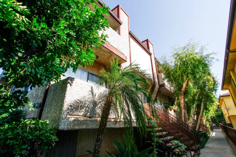 The balconies at Barbara Townhomes in Northridge CA