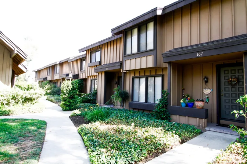 The yard in front of Northridge Gardens in Northridge CA